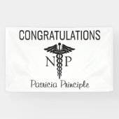 Caduceus-Glückwunsch-Krankenschwester EMT Banner (Horizontal)