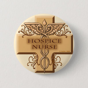 Caduceus Hospice Nurse Button