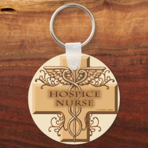 Caduceus Hospice Nurse Schlüsselanhänger