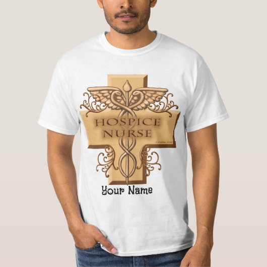 Caduceus Hospice Nurse T-Shirt (Vorderseite)