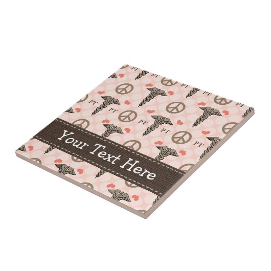 Caduceus-Keramik-Fliese Trivet Pints körperlicher Fliese (Seite)