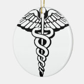 Caduceus Keramik Ornament (Links)