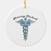Caduceus Krankenschwester Keramik Ornament (Hinten)