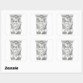 CADUCEUS Large Square Stickers (Blatt)