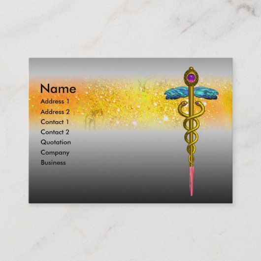 CADUCEUS, lebhaft, Amethyst Visitenkarte (Vorderseite)