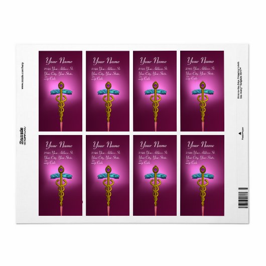 CADUCEUS,lebhafter Goldamethyst violett-rosa lila (Vorne)