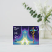 CADUCEUS, lebhafter Goldamethyst Visitenkarte (Stehend Vorderseite)