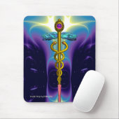CADUCEUS , lebhafter Goldametist Mousepad (Mit Mouse)