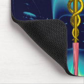 CADUCEUS , lebhafter Goldametist Mousepad (Ecke)