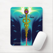 CADUCEUS , lebhafter Goldametist Mousepad (Mit Mouse)