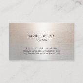 Caduceus Logo Modern Silver Visitenkarte (Rückseite)