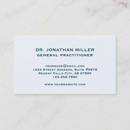 Caduceus Logo Visitenkarte (Rückseite)