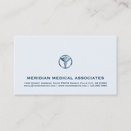 Caduceus Logo Visitenkarte (Vorderseite)