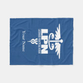 Caduceus LPN Geschenkideen Fleecedecke (Vorderseite (Horizontal))
