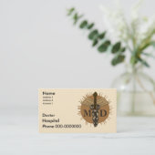 Caduceus M.D. Doktor Terminkarte (Stehend Vorderseite)