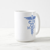 Caduceus MD (blau) Kaffeetasse (VorderseiteRechts)