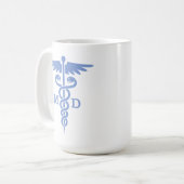 Caduceus MD (blau) Kaffeetasse (Vorderseite Links)