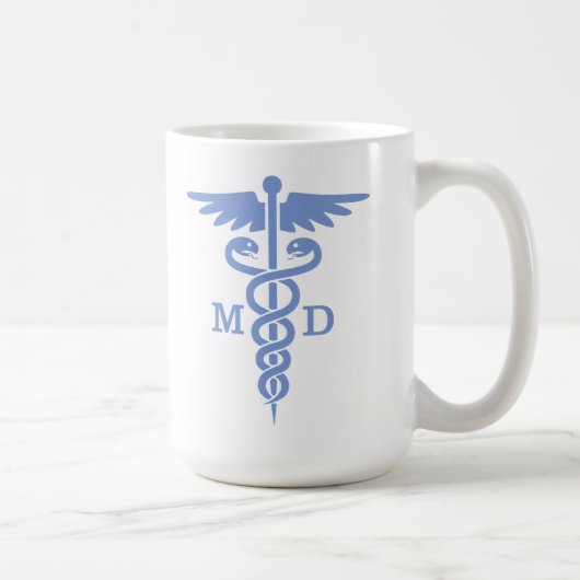 Caduceus MD (blau) Kaffeetasse (Rechts)
