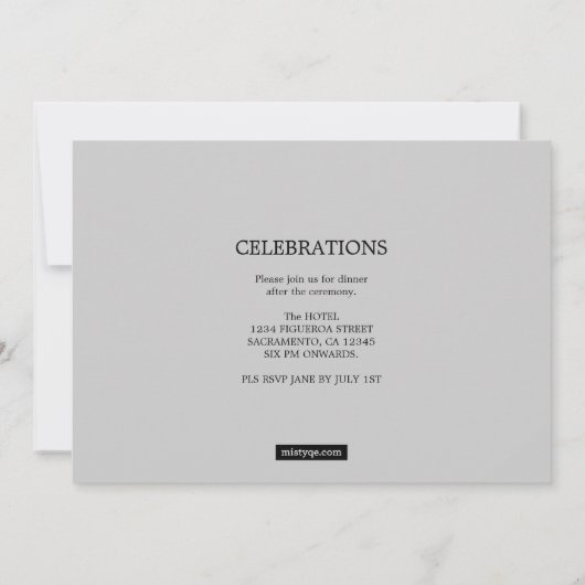 Caduceus Medical Abschluss Foto Einladung (Rückseite)