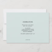 Caduceus Medical Abschluss Foto Einladung (Rückseite)