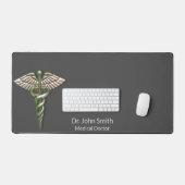 Caduceus Medical Chrome Holographic 3D Schreibtischunterlage (Tastatur & Maus)