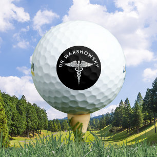 Caduceus Medical Snake Staff - Geschenk für Ärzte Golfball