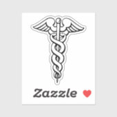 Caduceus Medical Symbol Aufkleber (Blatt)