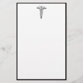 Caduceus Medical Symbol Briefpapier (Vorderseite)