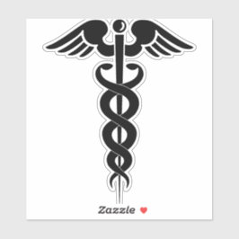 caduceus-medical-symbol-medical-logo aufkleber