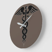 caduceus-medical-symbol-medical-logo große wanduhr (Winkel)