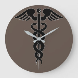 caduceus-medical-symbol-medical-logo große wanduhr