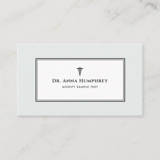 Caduceus Medical Symbol Visitenkarte (Vorderseite)