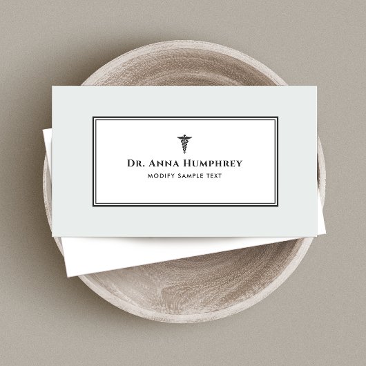 Caduceus Medical Symbol Visitenkarte