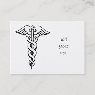 Caduceus Medical Symbol Visitenkarte