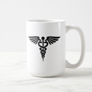 Caduceus Medizinisches Insigne Kaffeetasse
