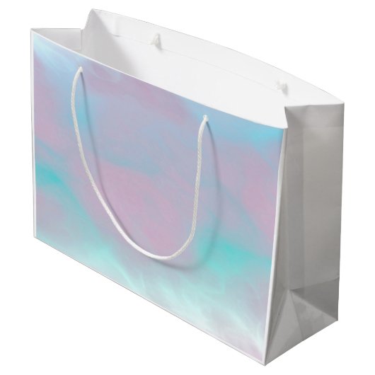 Caduceus-medizinisches Symbol auf Große Geschenktüte (Rückseite Schrägansicht)