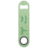 Caduceus mit Blätter Background Bar Key (Vorderseite)