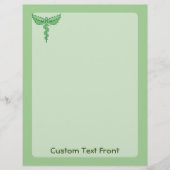 Caduceus mit Blätter Flyer (Vorne)