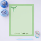 Caduceus mit Blätter Flyer (Einzeln)