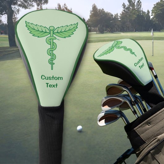 Caduceus mit Blätter Golf Headcover