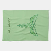 Caduceus mit Blätter Handtuch (Horizontal)
