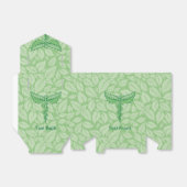 Caduceus mit Blätter Hintergrund Gefälligkeitsbox Geschenkschachtel (Ungefaltet)