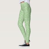 Caduceus mit Blätter Hintergrund Leggings (Links)