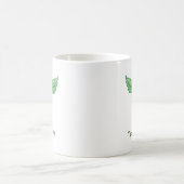 Caduceus mit Blätter Kaffee Tasse (Mittel)