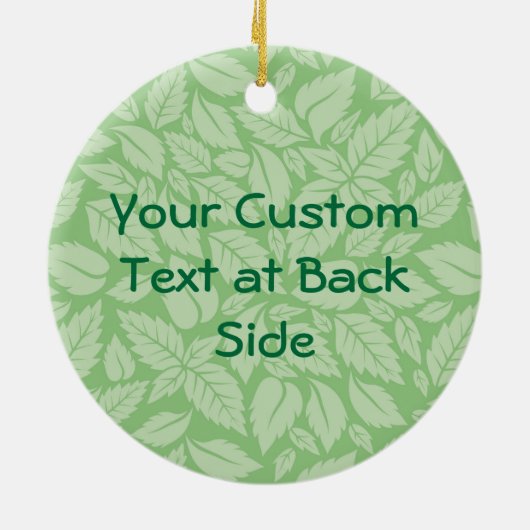 Caduceus mit Blätter Keramik Keramik Ornament (Hinten)