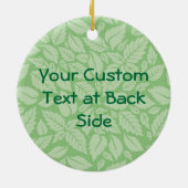 Caduceus mit Blätter Keramik Ornament (Hinten)