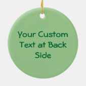 Caduceus mit Blätter Keramik Ornament (Hinten)