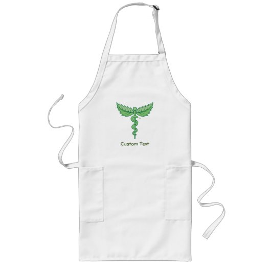 Caduceus mit Blätter Lange Schürze (Vorne)