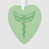 Caduceus mit Blätter Ornament (Vorderseite)