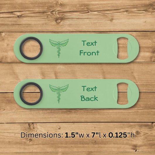Caduceus mit Blätter Speed Bottle Opener Flaschenöffner